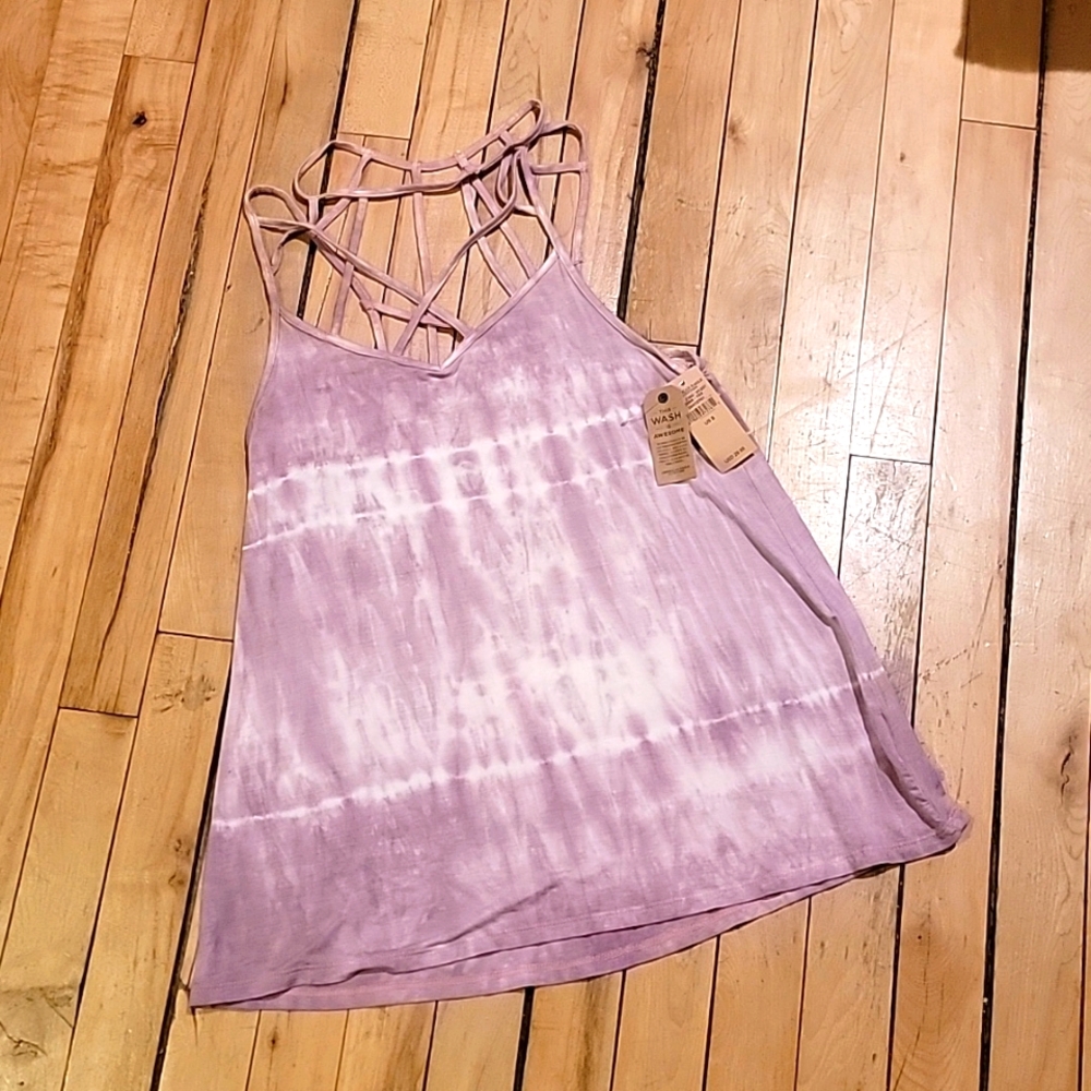 American Eagle Tie Die Strappy Tank Top